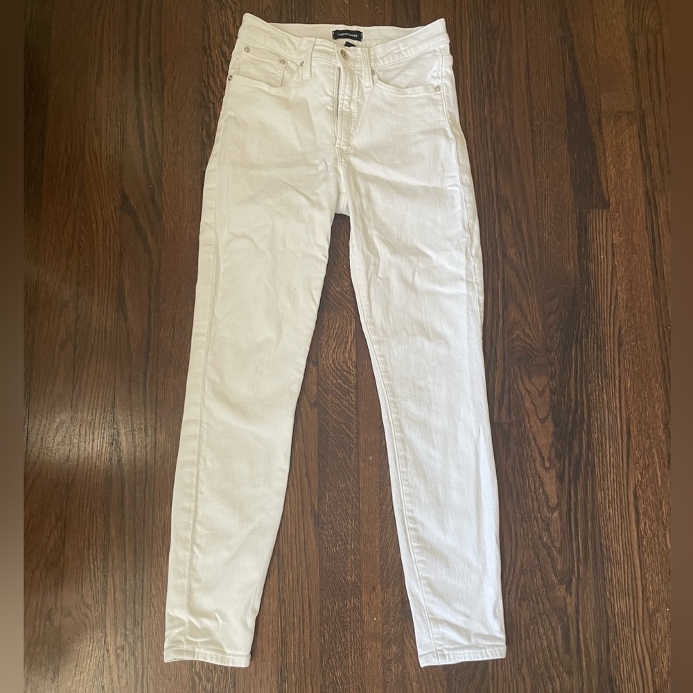 J. Crew white skinny jeans